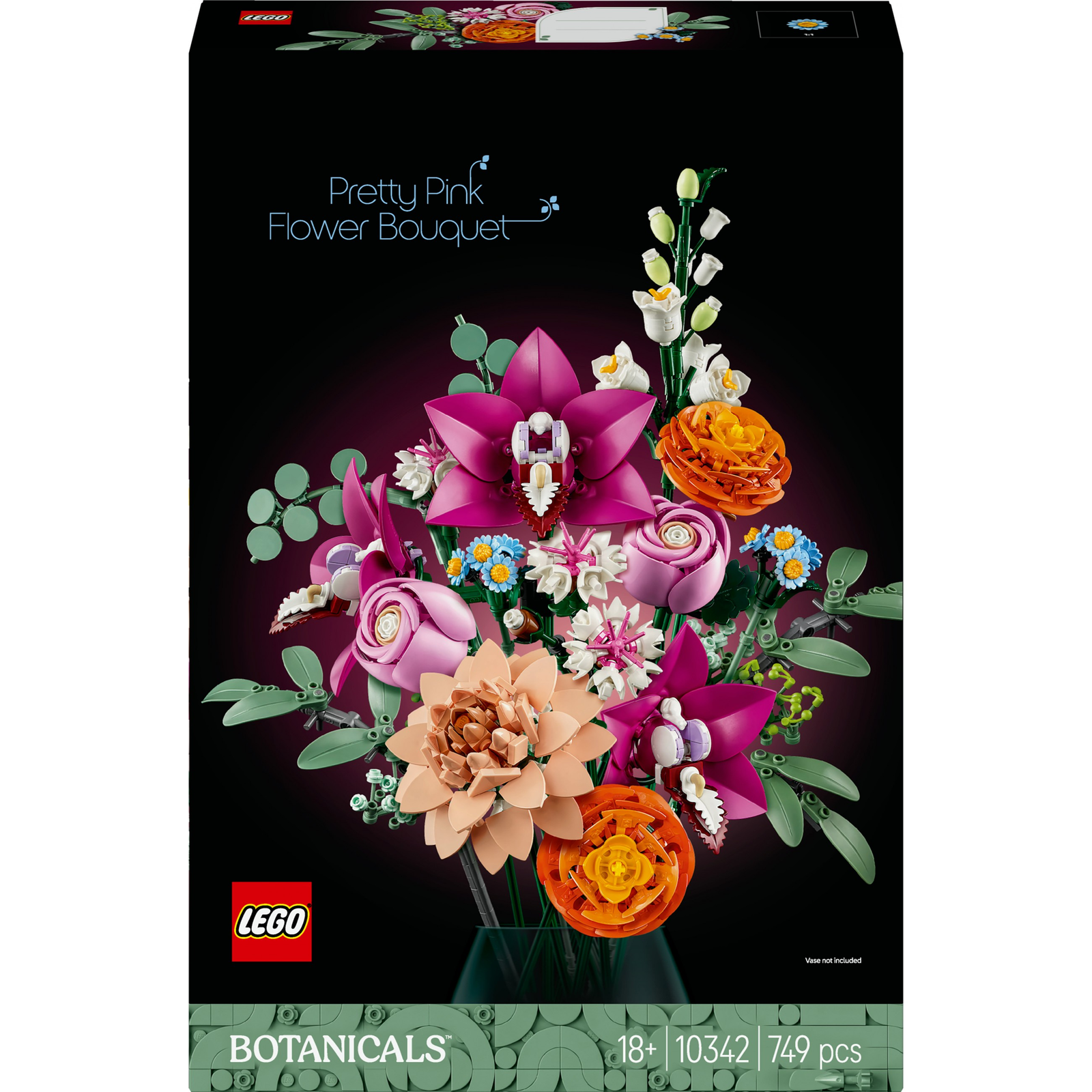 LEGO BOTANICALS PRETTY PINK FLOWER BOUQUET (10342)